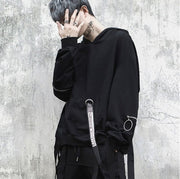 Urban Fury III - Dual Strap Black Techwear Jacket - Ninjadark