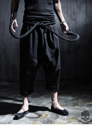 Urban Dragon Drop Crotch Techwear Kimono Pants - Ninjadark