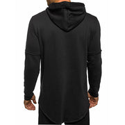 ASYM CLAW V - Black Techwear Hoodie With Zipper - Ninjadark