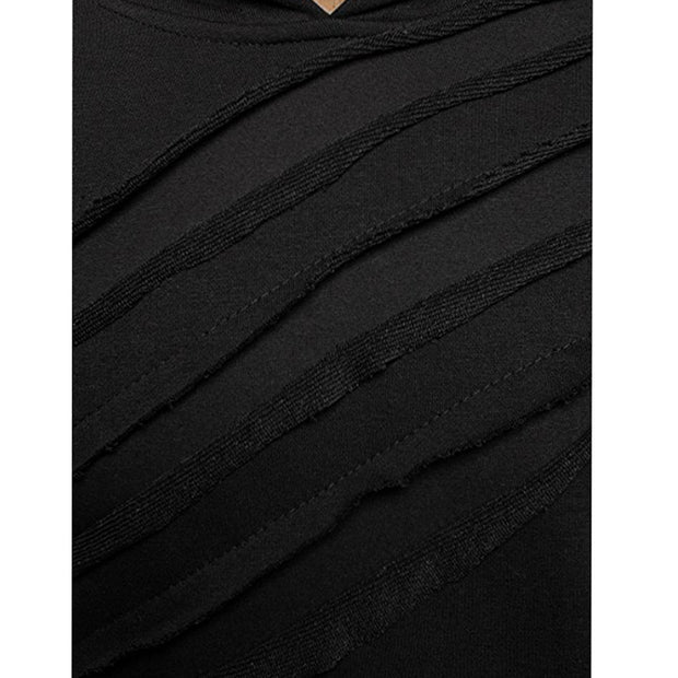 ASYM CLAW V - Black Techwear Hoodie With Zipper - Ninjadark
