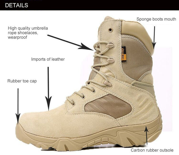 Desert Storm Delta Combat Boots - Ninjadark