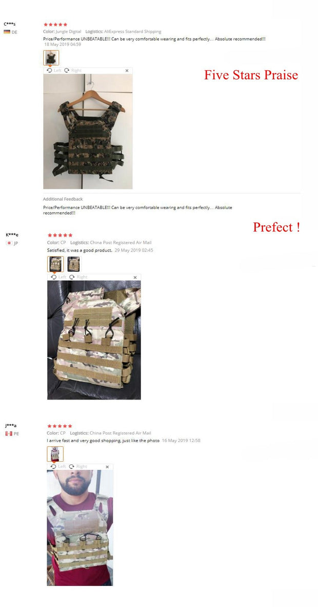 Airsoft Tactical Military Vest (Hunting/Training/Paintball)