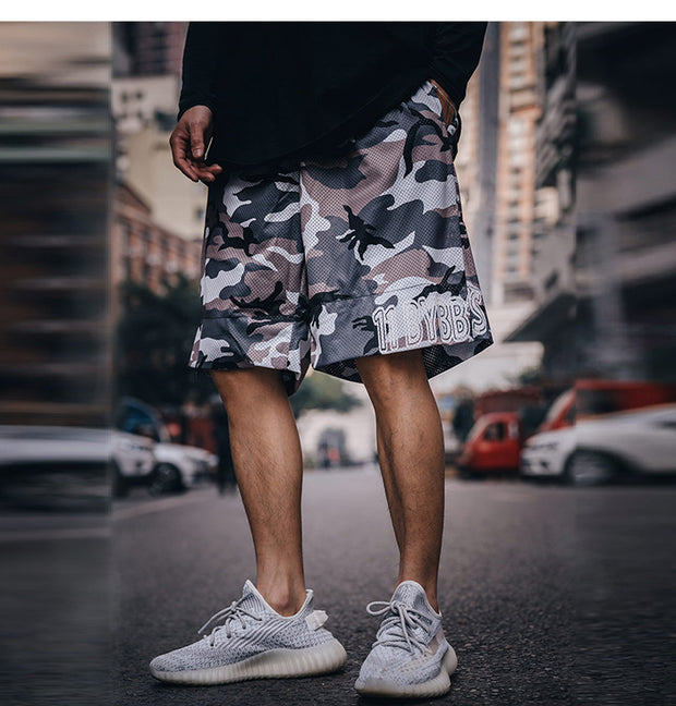 Ghost Walker Reversible Streetwear Camouflage Shorts