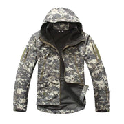 Camouflage Military Tactical Jacket w/Hoodie