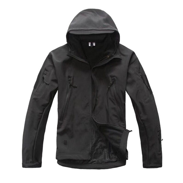 Camouflage Military Tactical Jacket w/Hoodie
