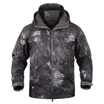 Camouflage Military Tactical Jacket w/Hoodie