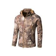 Camouflage Military Tactical Jacket w/Hoodie