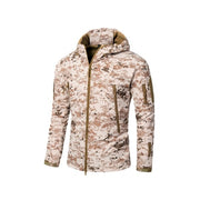 Camouflage Military Tactical Jacket w/Hoodie