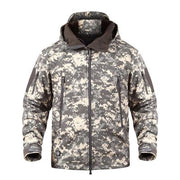 Camouflage Military Tactical Jacket w/Hoodie