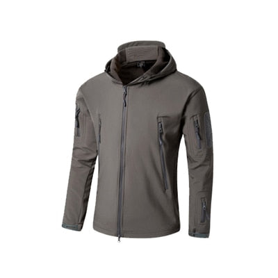 Camouflage Military Tactical Jacket w/Hoodie