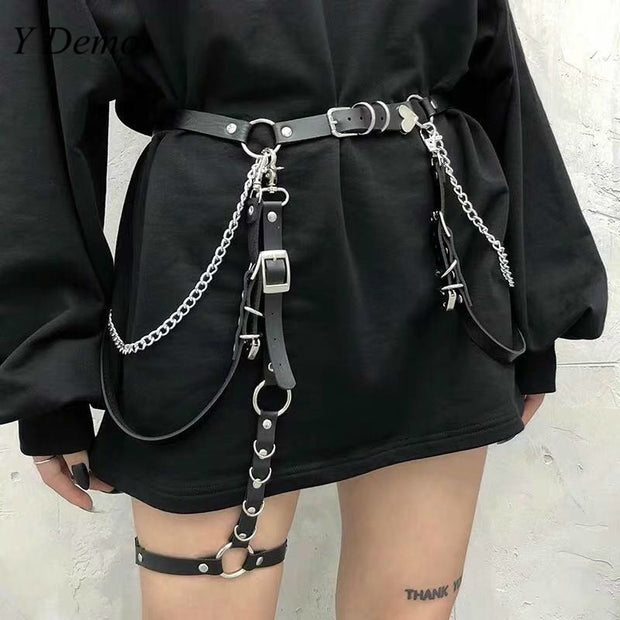Techwear Women's Adjustable Belt/Leg Chain