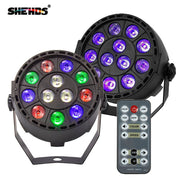 Wireless Remote Control RGBW 12x3W Flat Light (UV option)