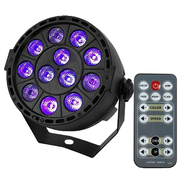 Wireless Remote Control RGBW 12x3W Flat Light (UV option)