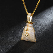 Money Bag Chain w/ Pendant