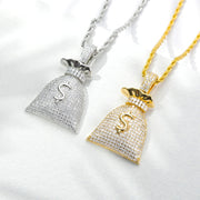 Money Bag Chain w/ Pendant