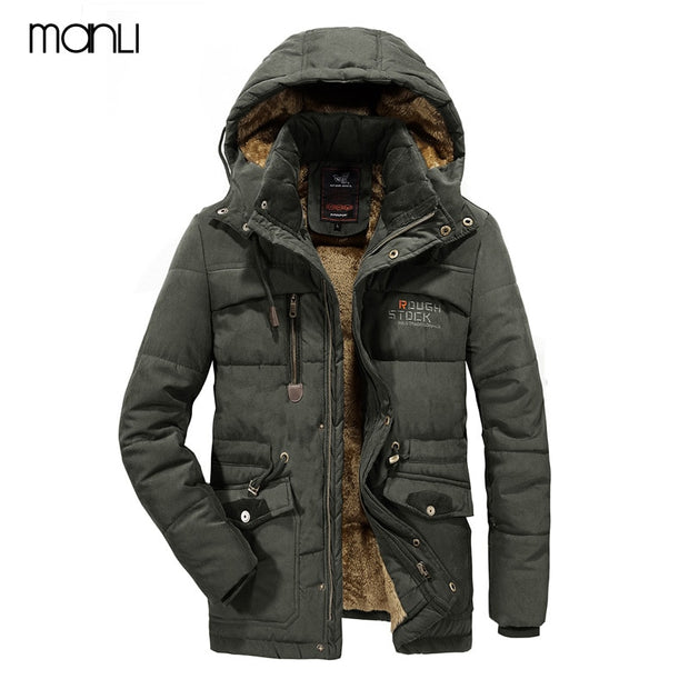Winter Techwear Cargo Jacket w/Hoodie