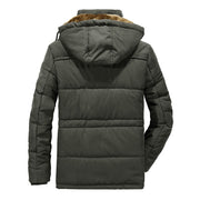 Winter Techwear Cargo Jacket w/Hoodie