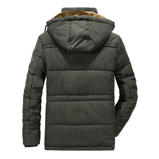 Winter Techwear Cargo Jacket w/Hoodie