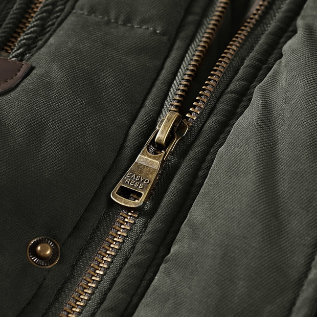 Winter Techwear Cargo Jacket w/Hoodie