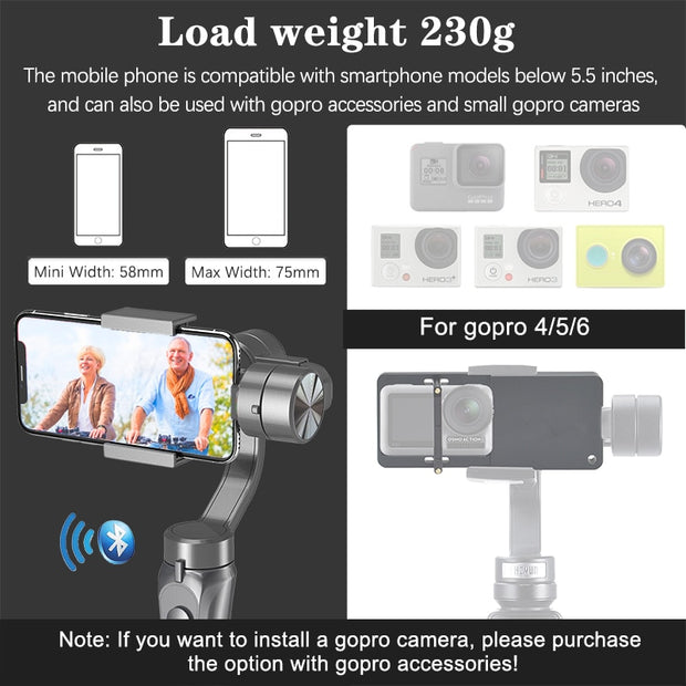 Orsda 3 Axis Smart Video Stabilizer for Smartphone