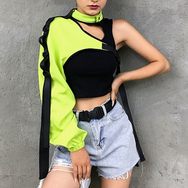 Harajuku Punk One Shoulder Tech strap