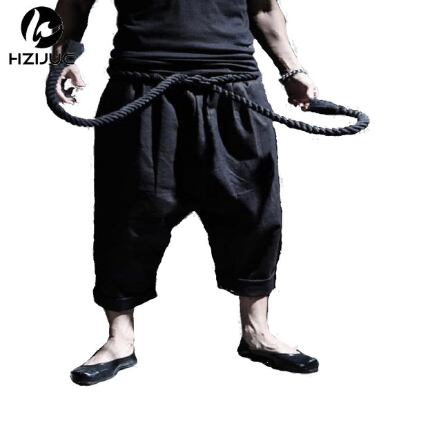 Urban Dragon Drop Crotch Techwear Kimono Pants - Ninjadark