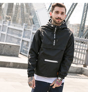 YET12 - Techwear Jacket With Middle Zipper - Ninjadark