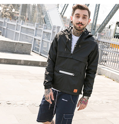 YET12 - Techwear Jacket With Middle Zipper - Ninjadark