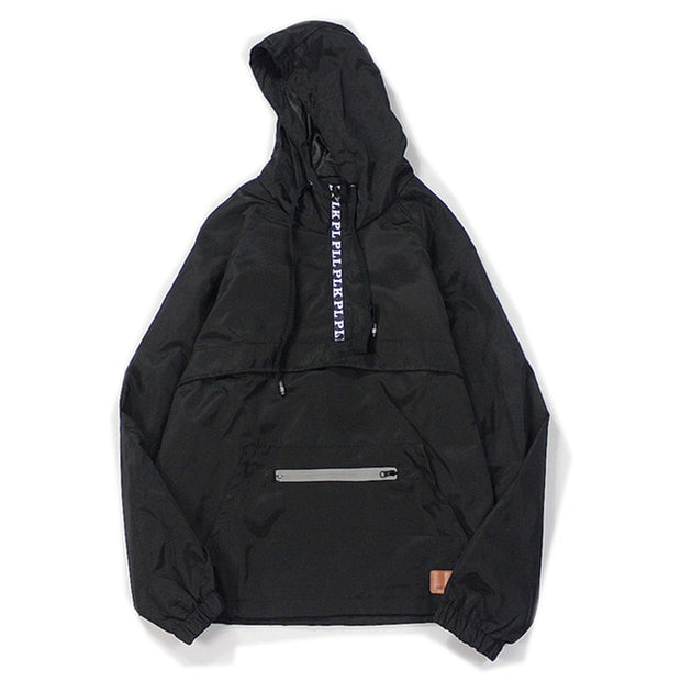 YET12 - Techwear Jacket With Middle Zipper - Ninjadark