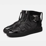 Multi Strap High Top Techwear Sneakers - Ninjadark